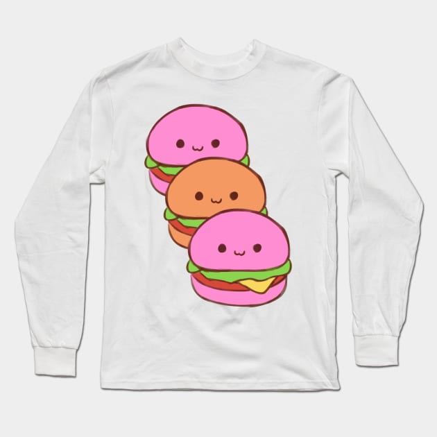 Many hamburger 🍔 Long Sleeve T-Shirt by ttao4164